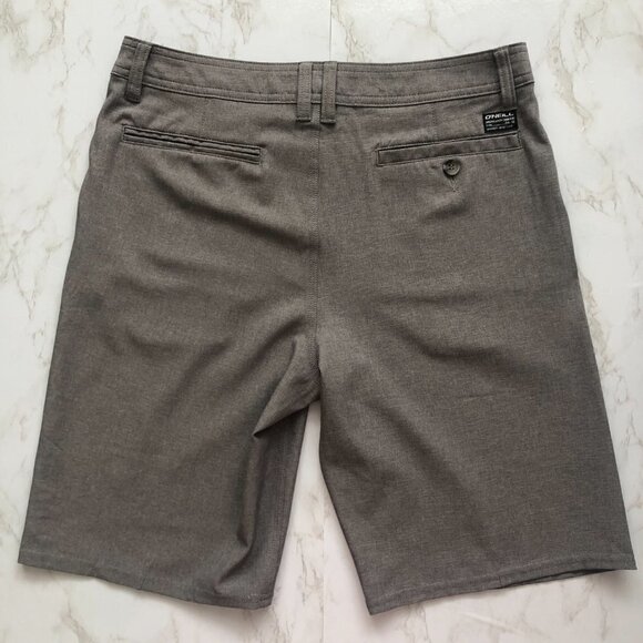 O'Neill Mens Heather Gray Quick Dry Hybrid Shorts, Size 30 waist - Picture 2 of 12